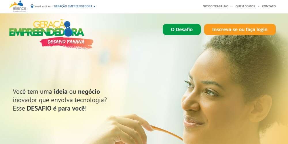 Desafio Geração Empreendedora no Paraná vai reconhecer jovens empreendedores que trabalham com tecnologia