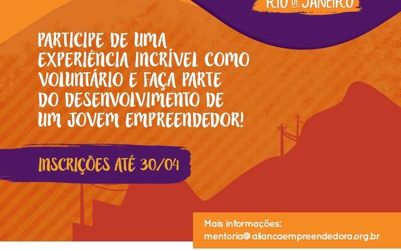 Faça parte da história de um jovem microempreendedor no Rio de Janeiro-RJ e tenha uma experiência incrível de voluntariado