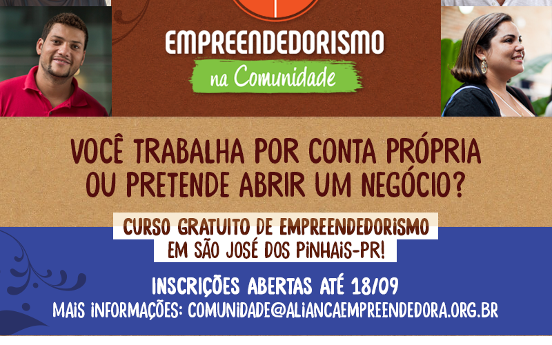 Projeto Empreendedorismo na Comunidade em São José dos Pinhais leva capacitação gratuita para os microempreendedores da região