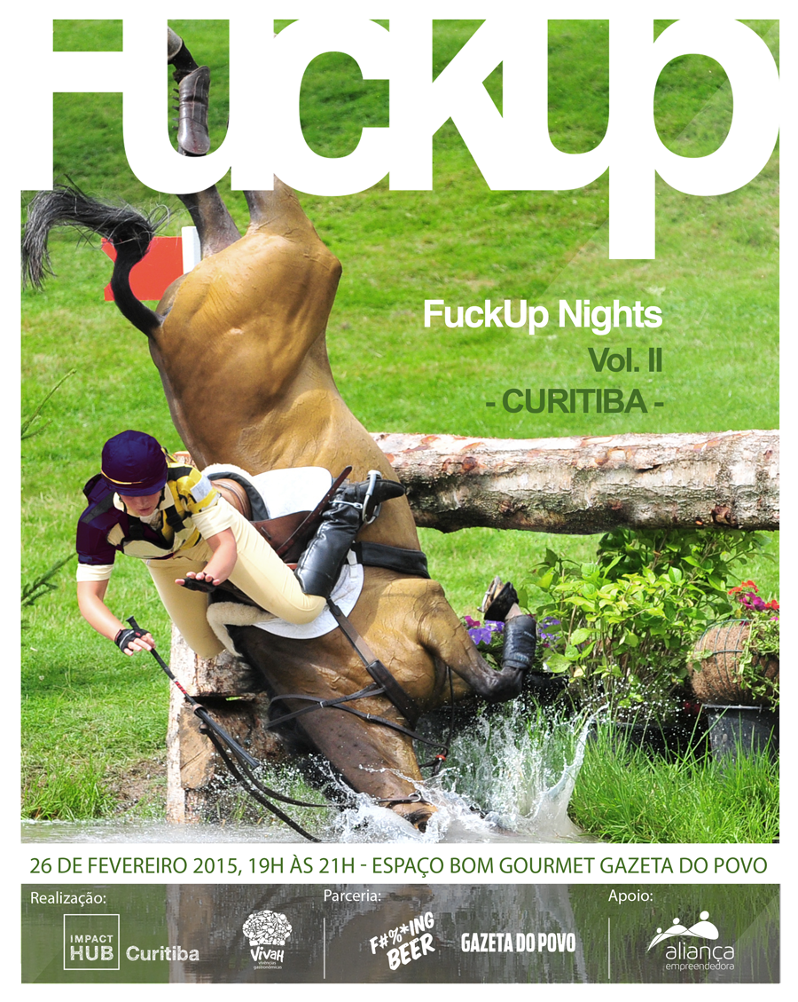 FuckUp Nights Curitiba Vol. II: Compartilhe sua história de fracasso e aprendizado
