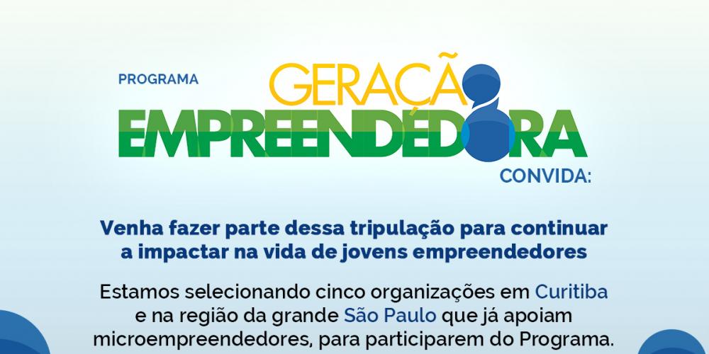 Edital: Aliança Empreendedora procura organizações que apoiam microempreendedores(a) em São Paulo-SP e Curitiba-PR