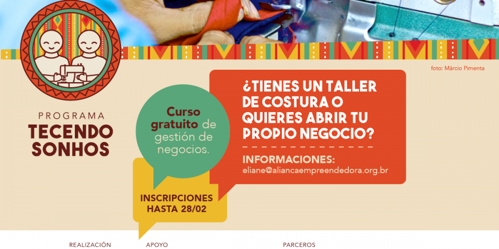 (Português) Programa Tecendo Sonhos abre inscrições das primeiras capacitações de 2017 para empreendedores imigrantes em São Paulo – SP