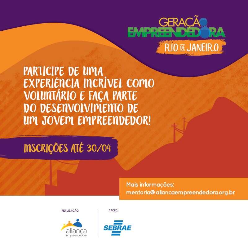 Faça parte da história de um jovem microempreendedor no Rio de Janeiro-RJ e tenha uma experiência incrível de voluntariado