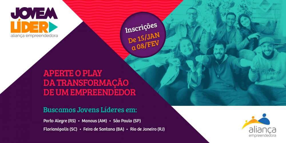 (Português) Programa Jovem Líder da Aliança Empreendedora procura jovens voluntários interessados no apoio ao microempreendedor