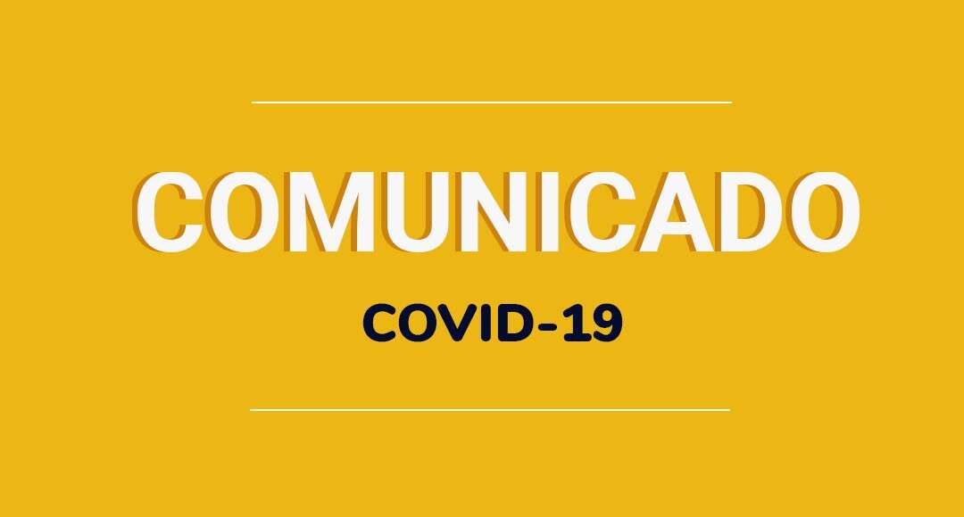 Comunicado sobre a COVID-19